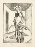 Carlo Carrà, Penelope, 1949, lithograph on zinco