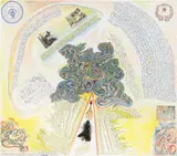 Jean-Jacques Lebel, Senza titolo, 1988, mixed media and collage on paper
