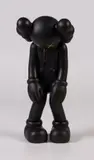 Kaws, Small Lie (Black), 2017, Scultura in vinile verniciato
