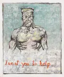 Dormice, I want you to help, 1999, mixed media on canvas