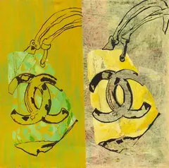 Chanel Bags by Dormice, 2004, oil on canvas, offered Mar 2024