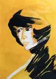 Remo Brindisi, Figura, tempera on paper