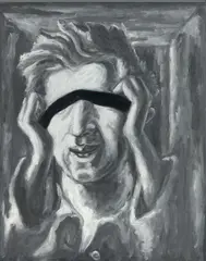 Volto bendato by Roberto Barni, 1989, oil on canvas, offered Mar 2024