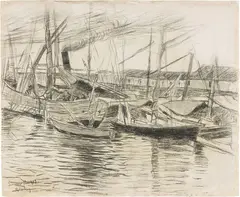 Ulvi Liegi, Porto, 1913, charcoal on card