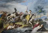 Cavalcata delle Amazzoni by Johann Heinrich Ramberg, 1833, tempera and watercolour on paper, offered Feb 2024