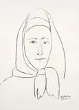 Ritratto di donna by Pablo Picasso, 1961, lithograph, offered Feb 2024