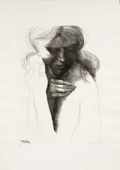 Giovanna by Emilio Greco, 1971, etching, offered Feb 2024