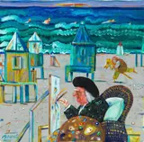 Carrà al Forte dei Marmi by Antonio Possenti, acrylic on canvas, offered Feb 2024