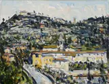 Enzo Pregno, San Domenico a Firenze, oil on canvas