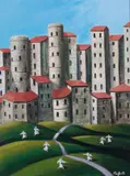 Norberto, Passeggiata, oil on panel