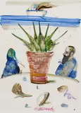 Antonio Possenti, Senza titolo, mixed media on paper