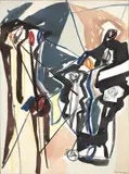 Eugène de Kermadec, En coupe reglée, 1951, oil on canvas