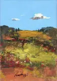 Paesaggio by Sergio Scatizzi, oil on card, offered Feb 2024