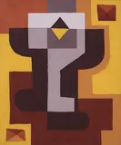 Léon Gischia, Fruttiera, 1973, oil on canvas