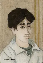 Ritratto by Marcello Boccacci, oil on cardboard, offered Feb 2024