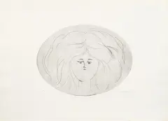 Volto femminile by Antonio Bueno, etching, offered Feb 2024