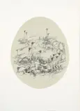 Fabrizio Clerici, Senza titolo, lithograph