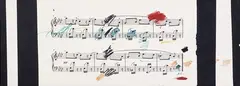 Senza titolo by Giuseppe Chiari, 1981, mixed media on paper, offered Feb 2024