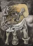 Carlo Guarienti, Senza titolo, mixed media on pannello
