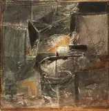Felice Canonico, Marte, 1960, collage and mixed media on compensato