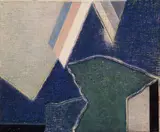 Felice Canonico, Litorale, oil and mixed media on canvas