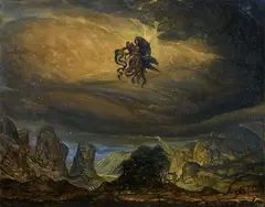 Ratto di Ganimede by Agostino Arrivabene, 1997, tempera and oil on panel, offered Feb 2024