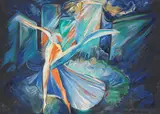 Innocente, Ballerino, 1982, acrylic on canvas