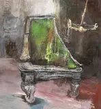 Andrea Gotti, Biliardo, 2001, mixed media on canvas