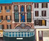 Ferruccio Bolognesi, Teatro Fossati, 1973, oil on canvas