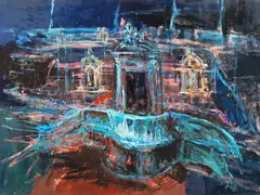 Senza titolo by Andrea Gotti, 2002, oil on canvas, offered Feb 2024