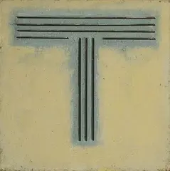 Senza titolo by Gregorio Botta, 1991, mixed media and assemblaggio on canvas, offered Feb 2024