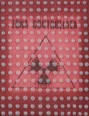 Radio attivo by Davide Nido, 1997, collage and mixed media on canvas tesa on panel, offered Feb 2024