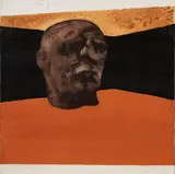Marco Fantini, Ritratto di Aldo da Barbino, 2003, mixed media on canvas
