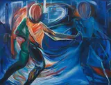 Innocente, Spadaccini, 1981, acrylic on canvas