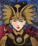 Centinela by Carlos Guzmán, 2006, acrylic on canvas, offered Feb 2024