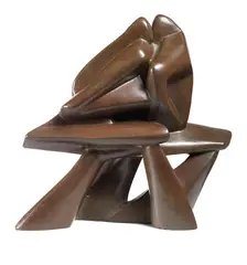 Corridori al traguardo by Mino Rosso, 1930, scultura in bronze, offered Dec 2023