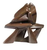 Mino Rosso, Corridori al traguardo, 1930, scultura in bronze