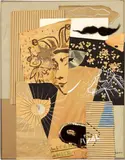 Gino Severini, Carnaval de Nice, 1958, Papiers collés