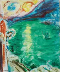André Masson, Lieu lagunaire I, 1967, oil on canvas