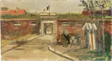 Filippo de Pisis, Il forte, 1928, oil on cardboard