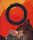 Roberto Crippa, Senza titolo, 1970, collage on panel