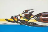 Alejandro Obregón, Barracuda, oil on panel