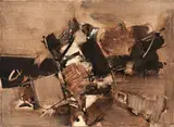 Yannis Spyropoulos, Tempi N. 2, 1961, oil on canvas