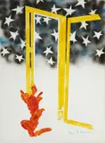 Mario Schifano, Senza titolo, enamel and spray on canvas