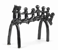 Bambini by Fausto Melotti, Ceramica smaltata policroma, offered Dec 2023