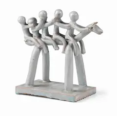 Fausto Melotti, Bambini, Ceramica smaltata policroma