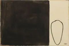 Senza titolo (Ombra cinese) by Piero Pizzi Cannella, 1990, oil on cartonlegno applicato on canvas, offered Dec 2023