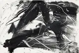 Oltre by Emilio Vedova, 1985, pittura on paper applicata on canvas, offered Dec 2023
