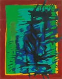 Antonio Corpora, Il padiglione vecchio, 1975, oil on canvas