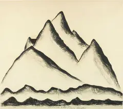Enzo Cucchi, La topina, 2000, mixed media and pelo sintetico on paper intelata
